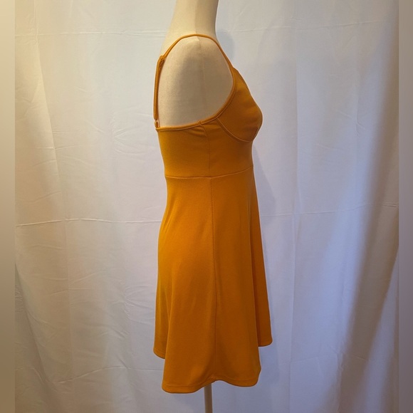 Wild Fable Mini Skater Dress Size S Gold - Picture 3 of 10